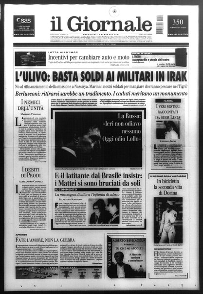 Il giornale : quotidiano del mattino